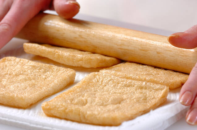 根菜サクサクいなり寿司の作り方の手順2