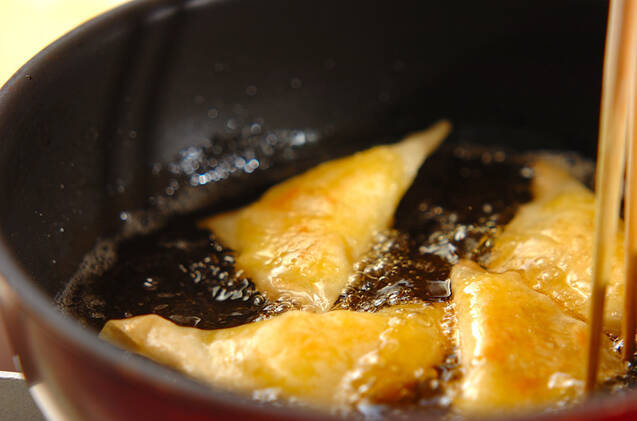 栗きんとんの春巻きの作り方の手順3