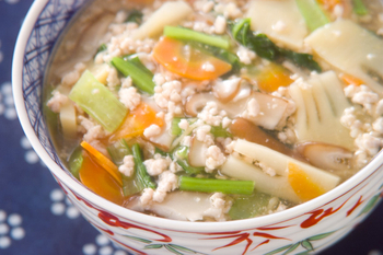 鶏ひき肉あんかけ丼