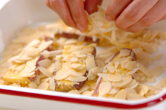 サツマイモのアーモンド揚げの作り方の手順5