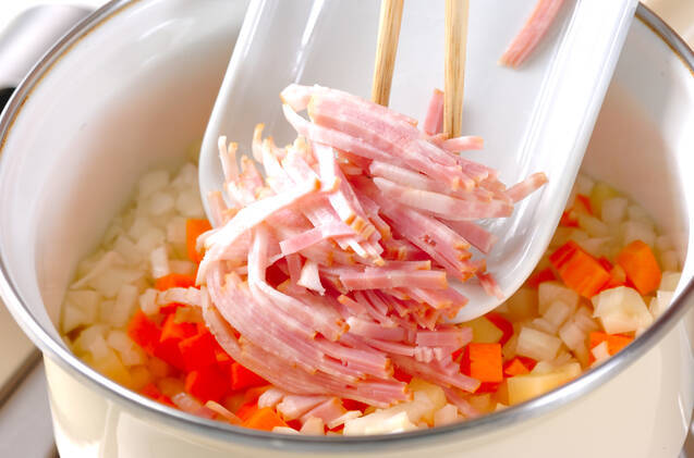 ホウレン草のスープの作り方の手順4