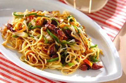 ホタルイカの塩焼きそば