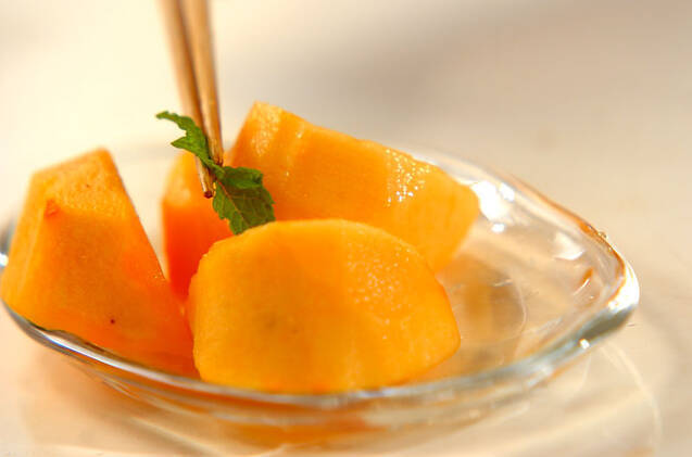 柿のリキュールがけの作り方の手順2