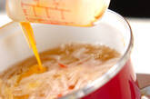 カニ風味カマボコのかきたま汁の作り方2