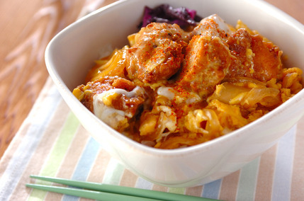 簡単リメイク！鶏唐の半熟卵とじ丼