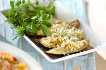 ナスのパン粉焼き