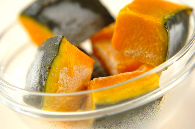 冷凍パンプキンの冷製ポタージュの作り方の手順1