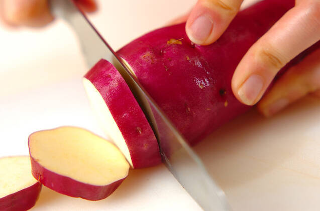 サツマイモのママレード煮の作り方の手順1