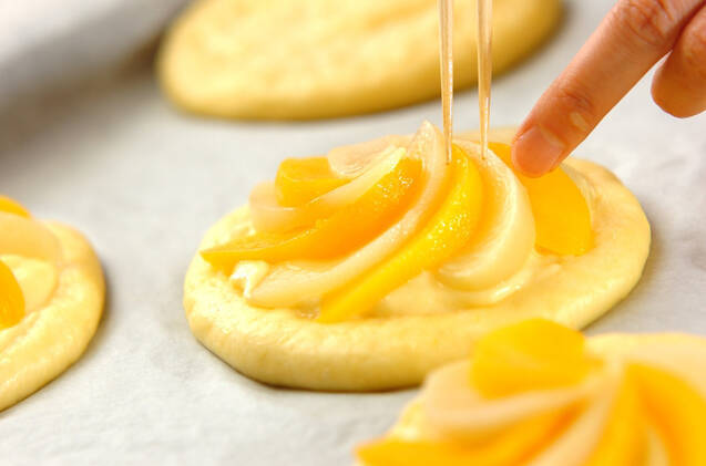 2色のピーチガレットの作り方の手順12