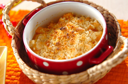 黄桃のクランブル