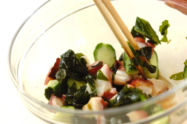 タコのピリッと甘酢和えの作り方の手順5