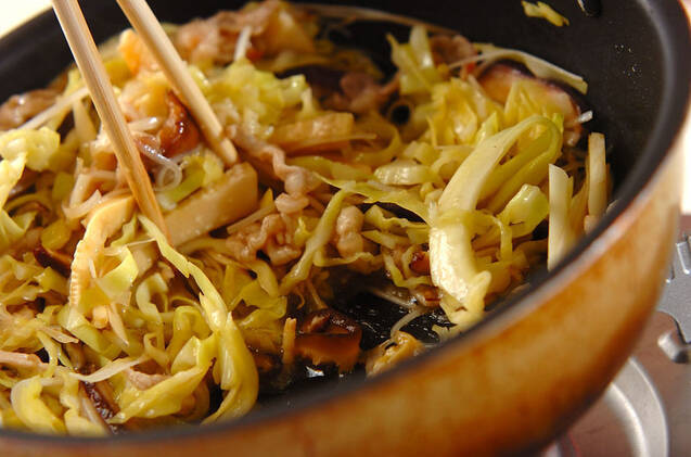 たっぷりキャベツの春巻きの作り方の手順9