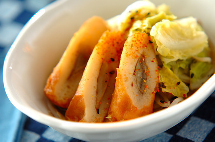 白菜とゴボ天の煮物