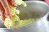 春キャベツとホタテのペペロンチーノスパゲティーの作り方の手順6