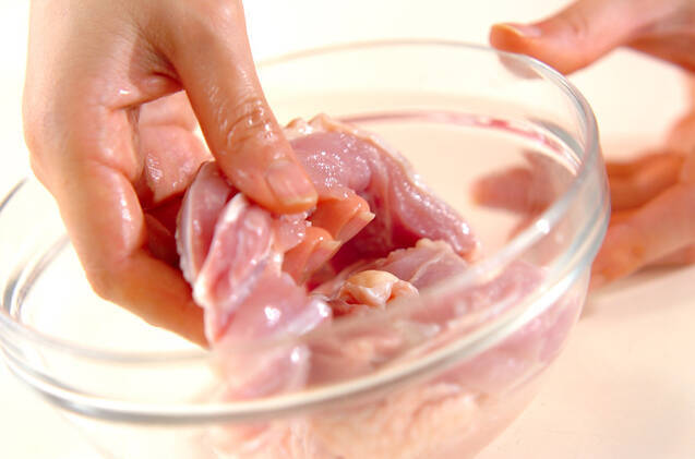 鶏の照り焼き唐揚げのり巻きの作り方の手順1