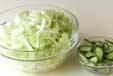 白菜の簡単マリネの下準備1