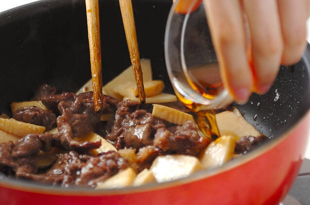 牛肉とタケノコのエスニック炒めの作り方の手順2