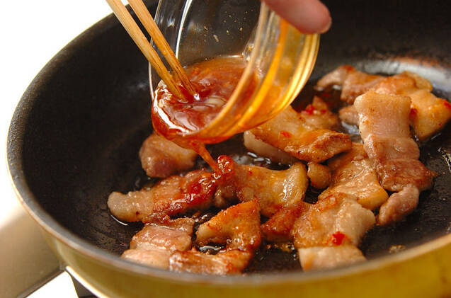 山かけ豚丼の作り方の手順4