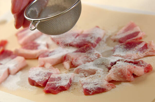 山かけ豚丼の作り方の手順2