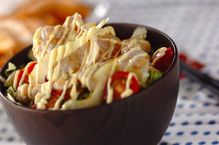 豚サラダ丼