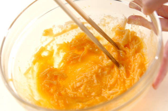 ホタテ入りスフレの作り方の手順4