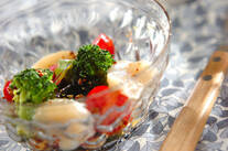 ホタテと海藻のヘルシーサラダ