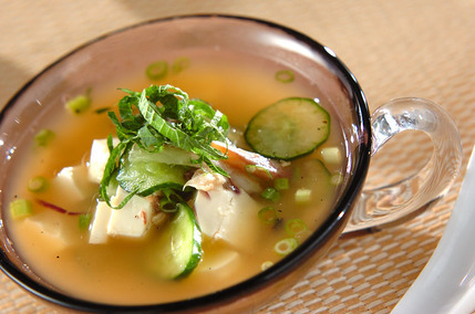 アジ干物の冷や汁