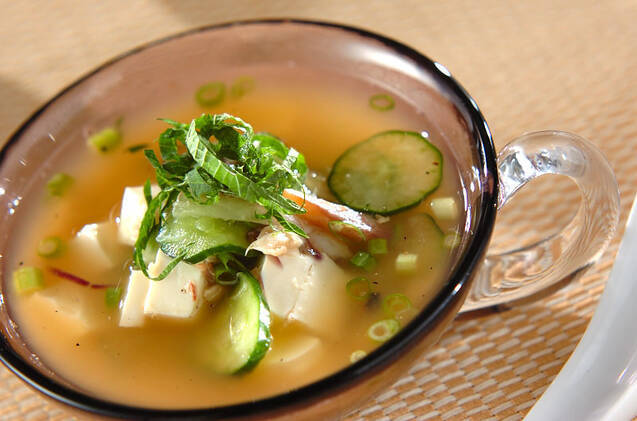 アジ干物の冷や汁