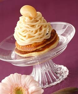 白花豆のモンブラン