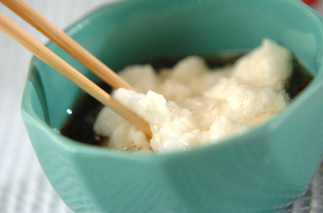 長芋ともずくの酢の物の作り方の手順2