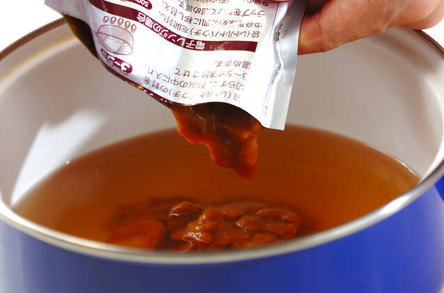 おでんの汁でカレーうどんの作り方の手順2