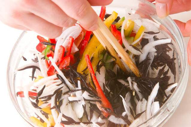 芽ひじきと野菜のサラダの作り方の手順5