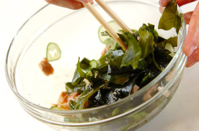 ワカメとツナのサッパリ和えの作り方の手順5