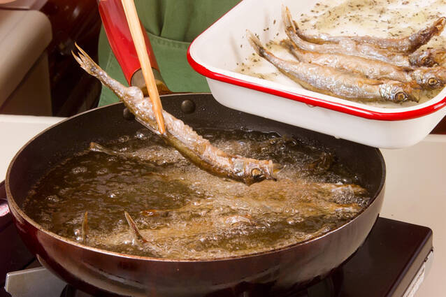 子持ちシシャモのマリネの作り方の手順2