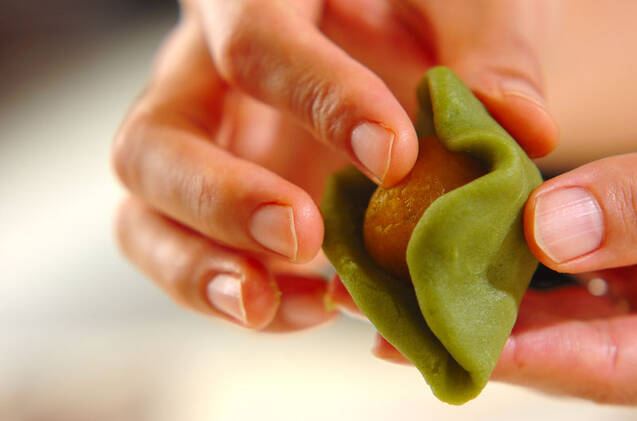 カボチャの練り切りの作り方の手順5