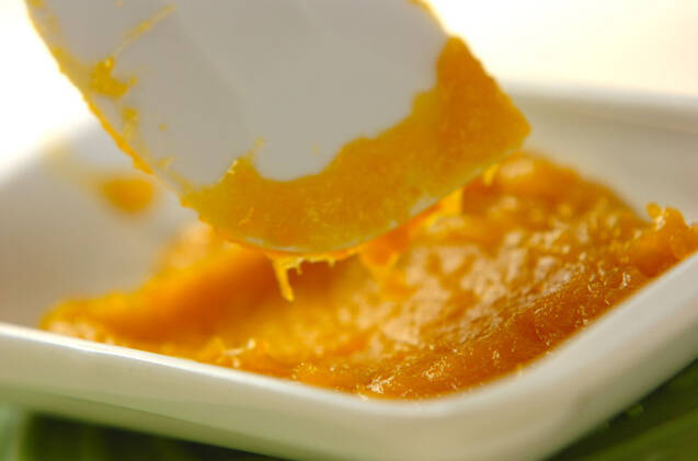 カボチャの練り切りの作り方の手順2