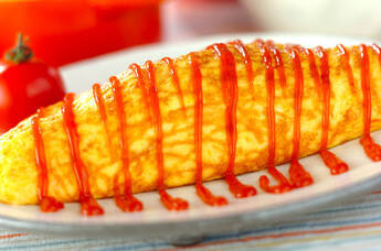 たっぷり玉ネギのオムレツ