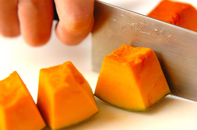 カボチャのメープル煮の作り方の手順1