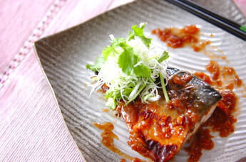 サバの梅風味照り焼き