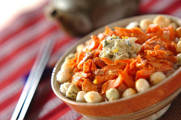 鮭のワサビレモン茶漬け