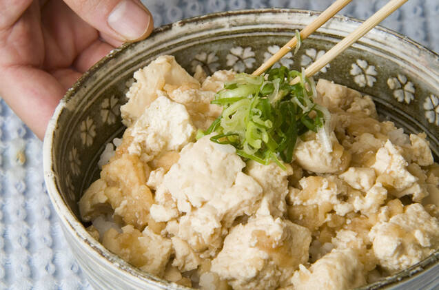 ほろほろ豆腐丼の作り方の手順2