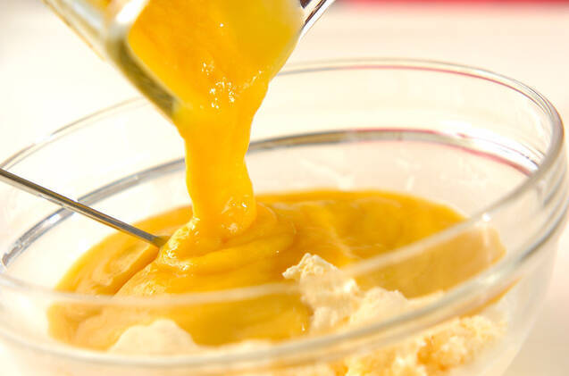 マンゴーミルクアイスの作り方の手順4