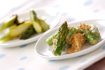 ゆでアスパラ2種