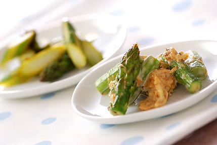 ゆでアスパラ2種