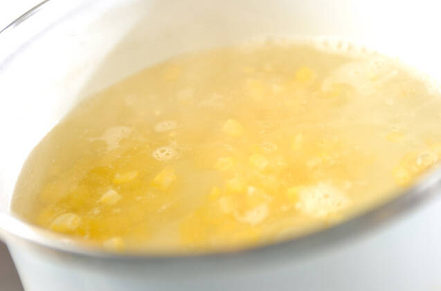 ゆでコーンの作り方の手順2