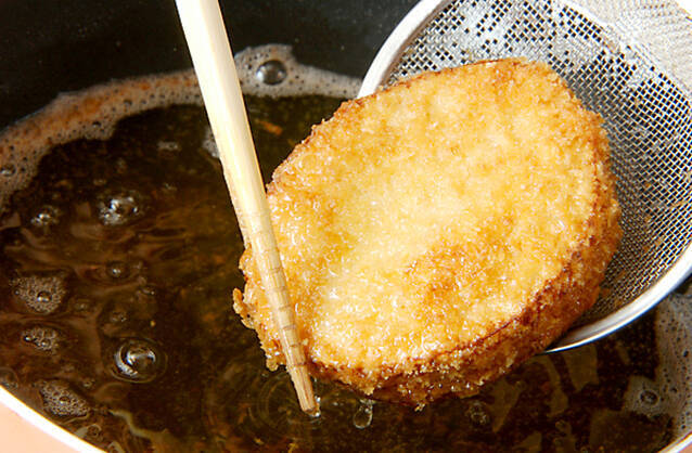 タケノコのエビはさみ揚げの作り方の手順4