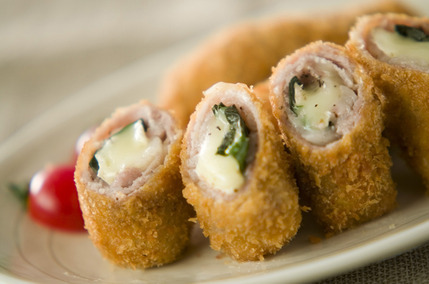 チーズの肉巻きフライ