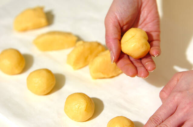 葉っぱ模様のメロンパンの作り方の手順7