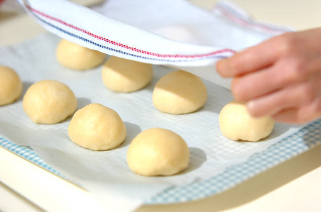 葉っぱ模様のメロンパンの作り方の手順23