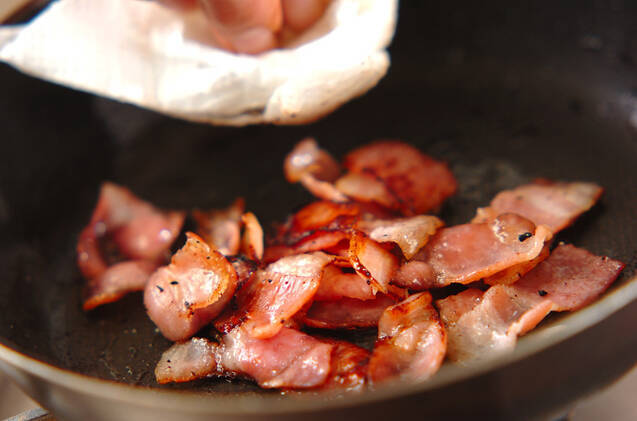 ズッキーニとベーコンのサラダの作り方の手順5